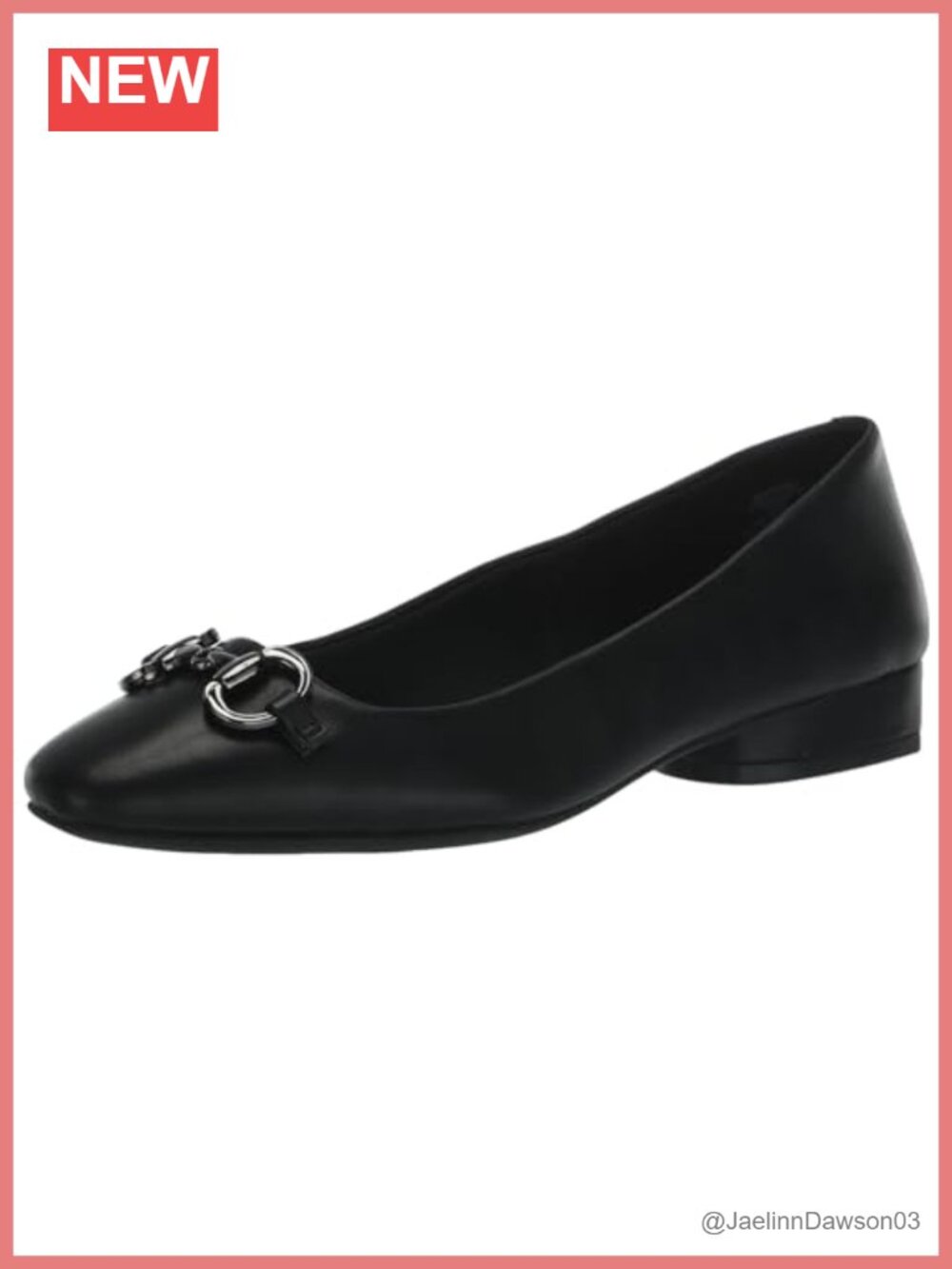 Anne Klein Cora Ballet Flats Faux Leather Almond Toe Slip-On Cushioned